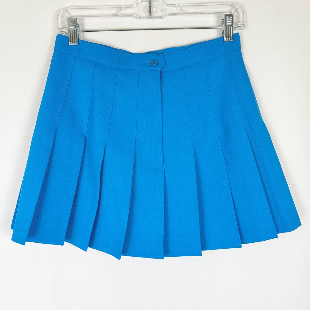 Vintage Head Sportswear Blue Pleated Tennis Skirt Women 10 USA Sporty Pickleball - Picture 2 of 13